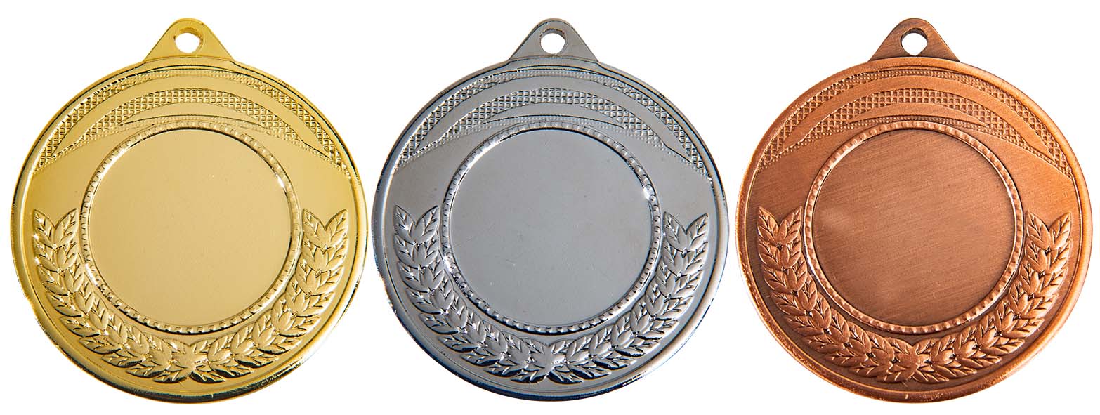 M315 Medaille goud-zilver-brons Ø 45 mm compleet!